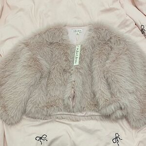 For Love and Lemons Amina Faux Fur Jacket